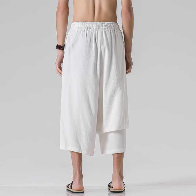 Calf Hakama Pants - Harem Pants Men