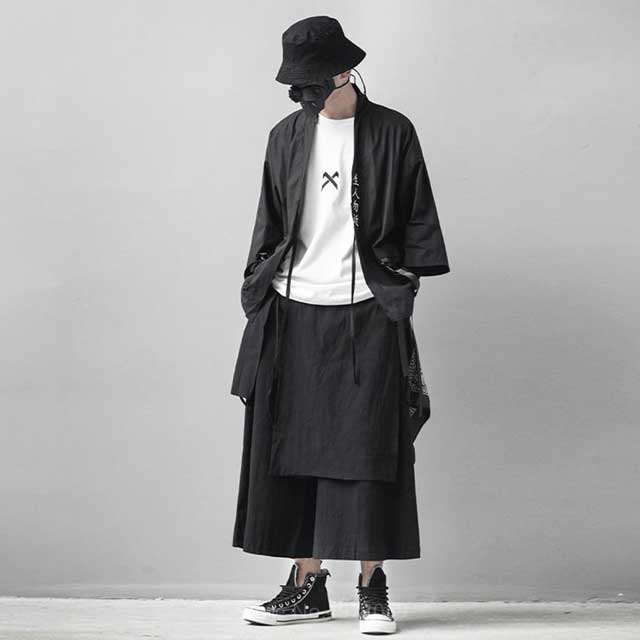 Hakama Style Pants - Harem Pants Men