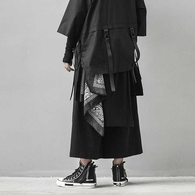 Hakama Style Pants - Harem Pants Men