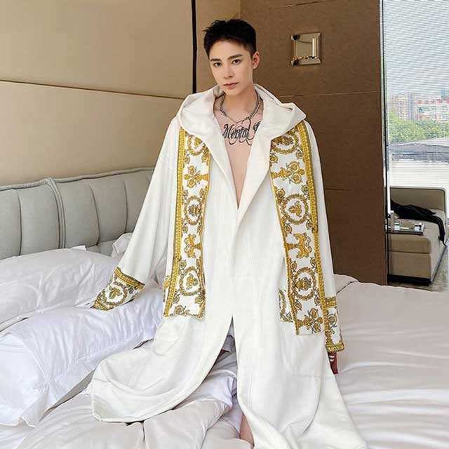 Hooded Japanese Bathrobe - Harem Pants Men