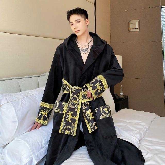 Hooded Japanese Bathrobe - Harem Pants Men