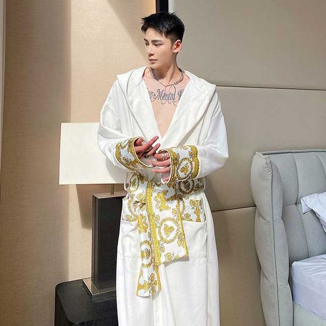 Hooded Japanese Bathrobe - Harem Pants Men
