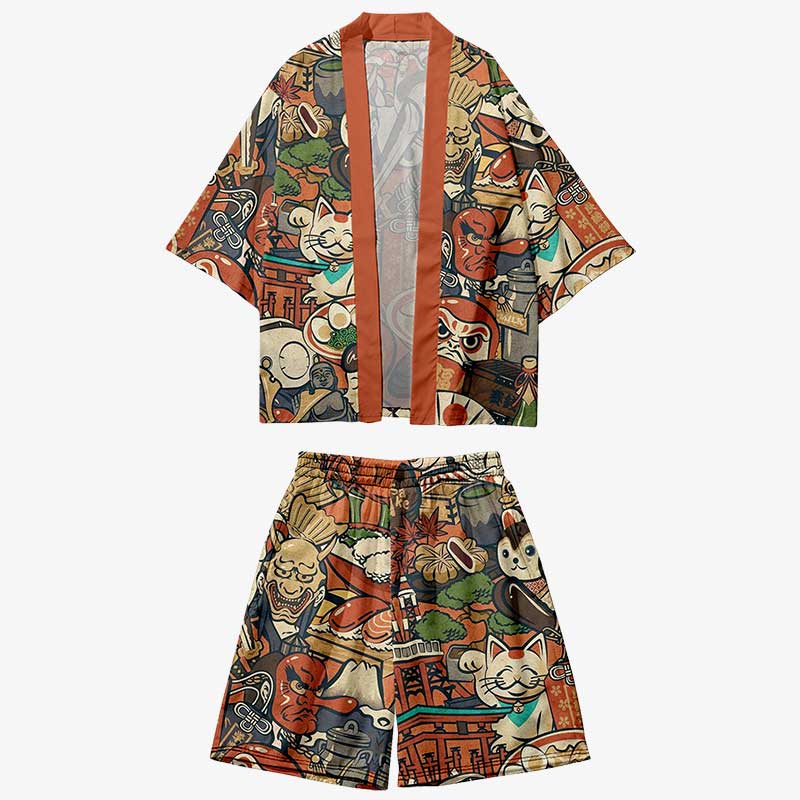 Japan Summer Kimono - Harem Pants Men