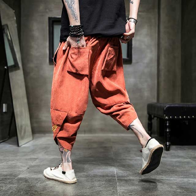 Japanese Hakama Pants - Harem Pants Men