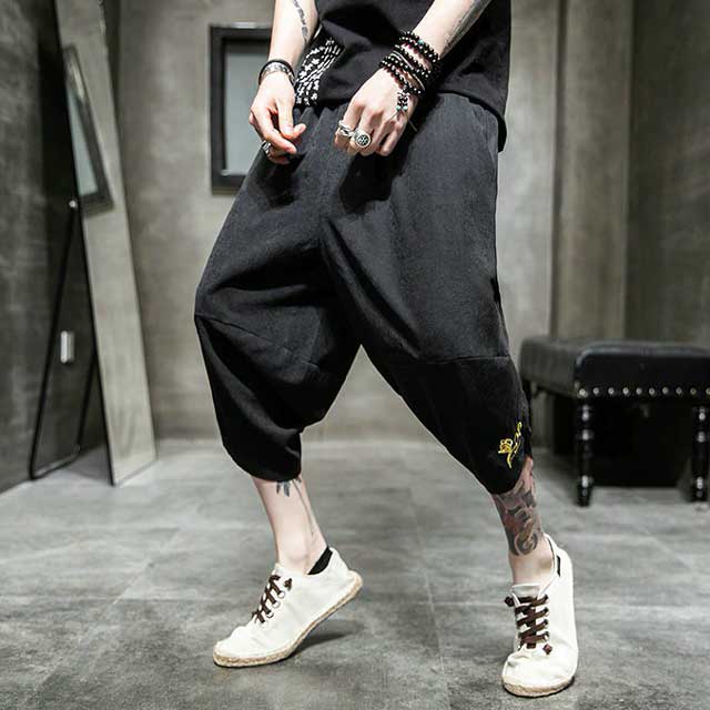 Japanese Hakama Pants - Harem Pants Men