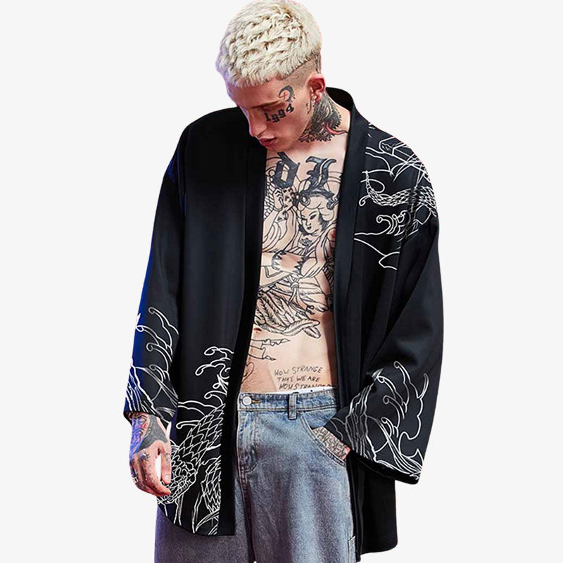 Japanese Haori Kimono - Harem Pants Men