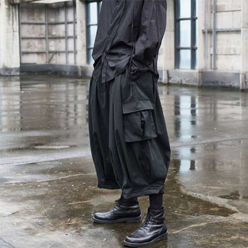 Japanese Streetwear Hakama Pants - Harem Pants Men