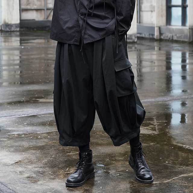 Japanese Streetwear Hakama Pants - Harem Pants Men