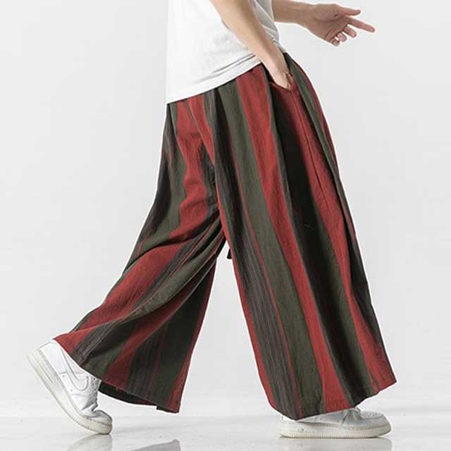 Linen Hakama Pants - Harem Pants Men