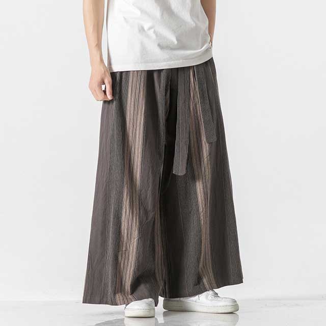 Linen Hakama Pants - Harem Pants Men