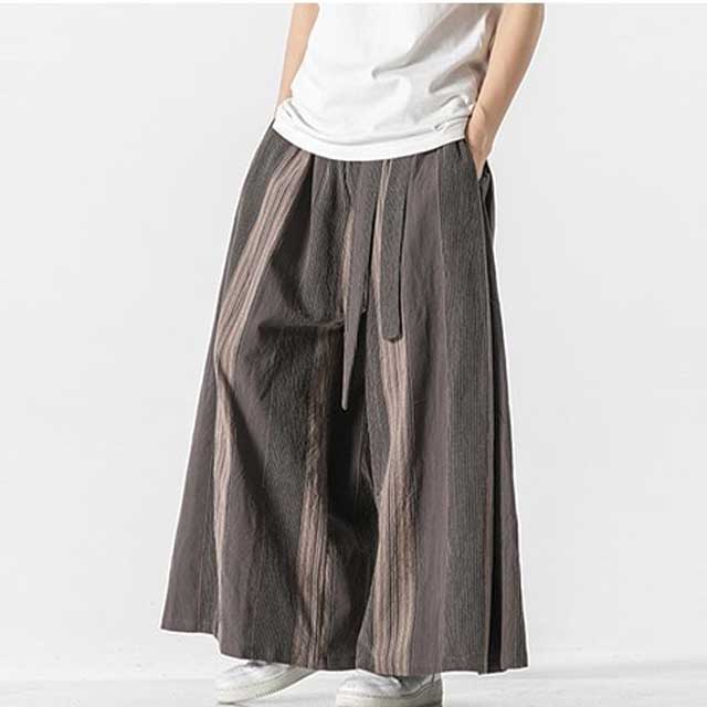 Linen Hakama Pants - Harem Pants Men