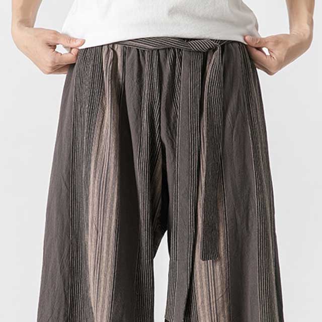 Linen Hakama Pants - Harem Pants Men