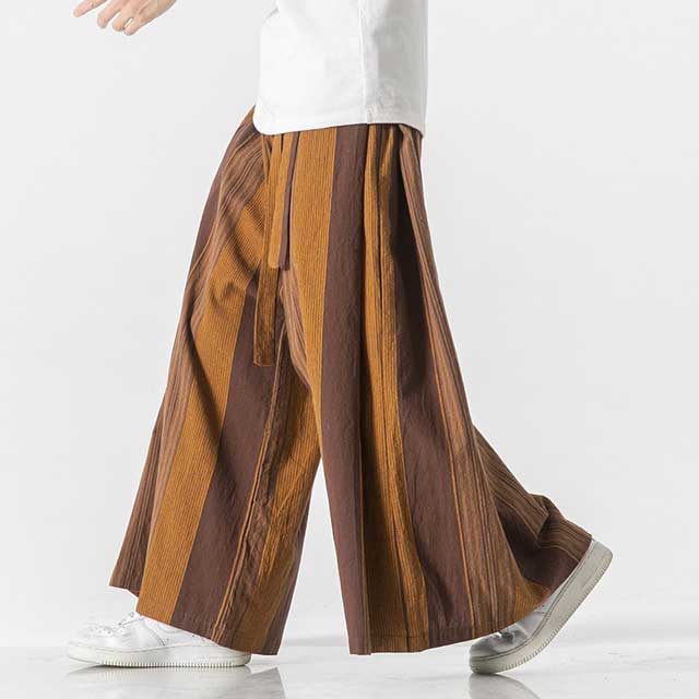 Linen Hakama Pants - Harem Pants Men