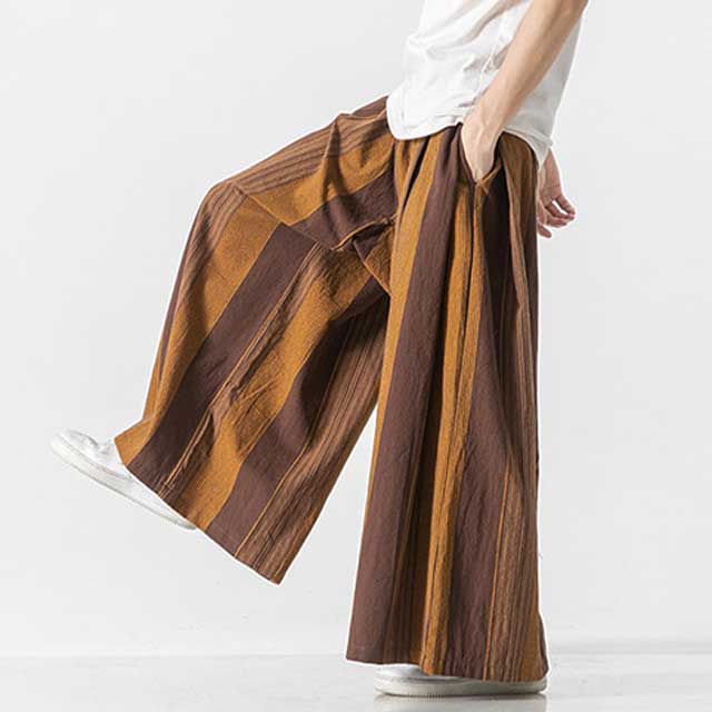 Linen Hakama Pants - Harem Pants Men
