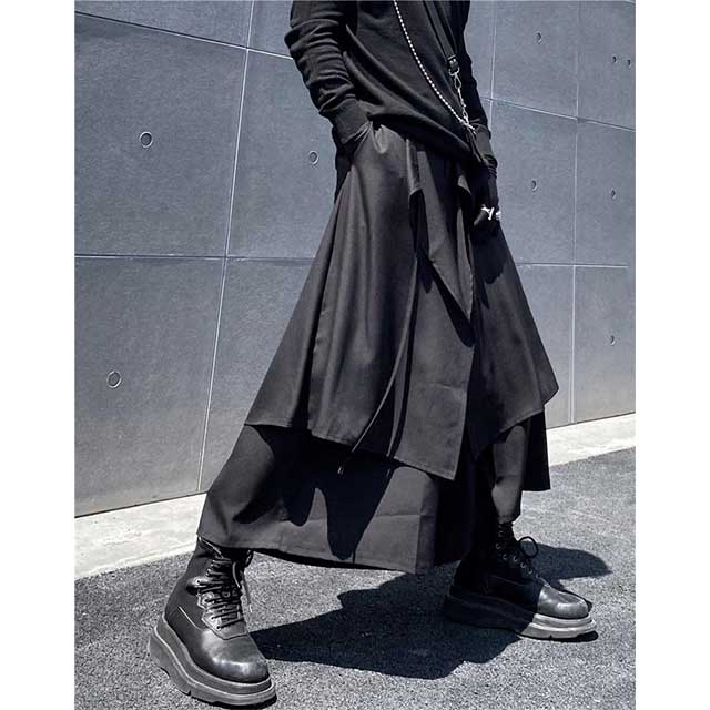 Men's Hakama Style Pants - Harem Pants Men