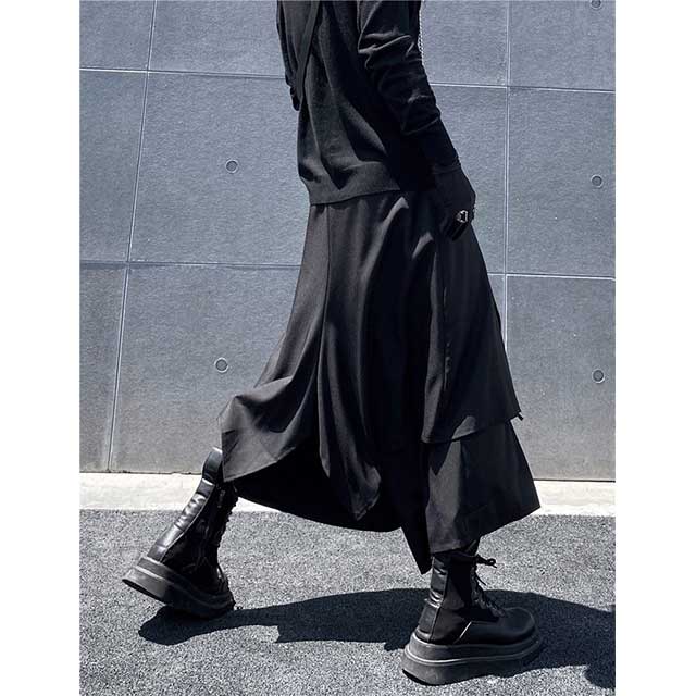 Men's Hakama Style Pants - Harem Pants Men