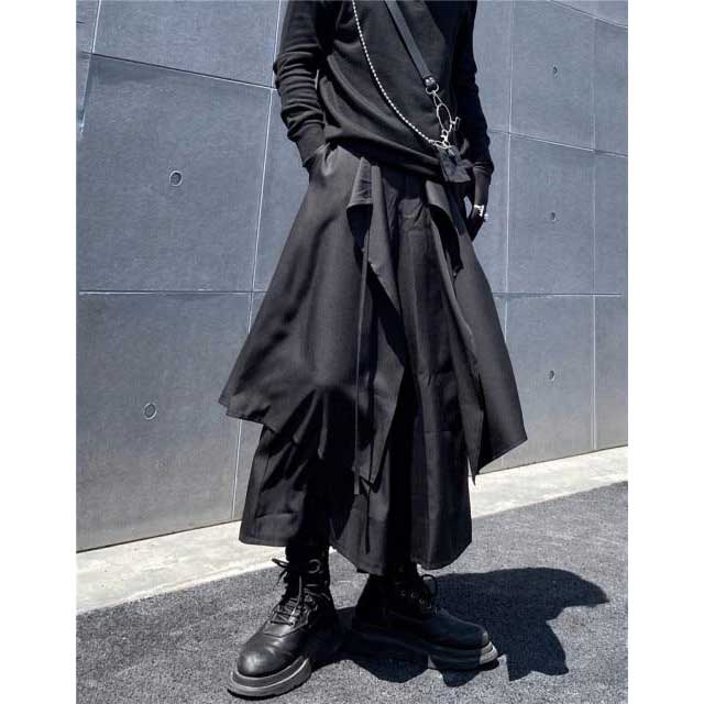 Men's Hakama Style Pants - Harem Pants Men