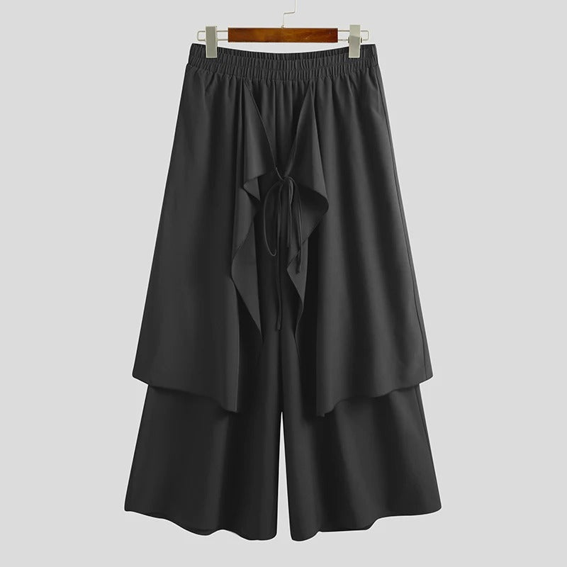Men's Hakama Style Pants - Harem Pants Men