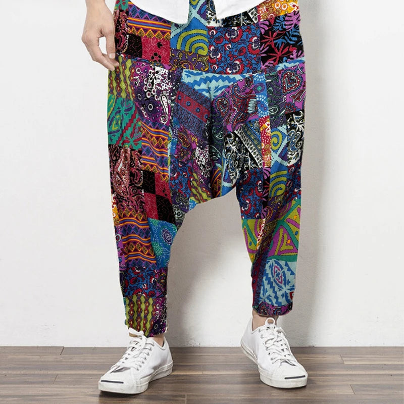 Patchwork Heritage Jogger – Harem Pants Men Style - Harem Pants Men