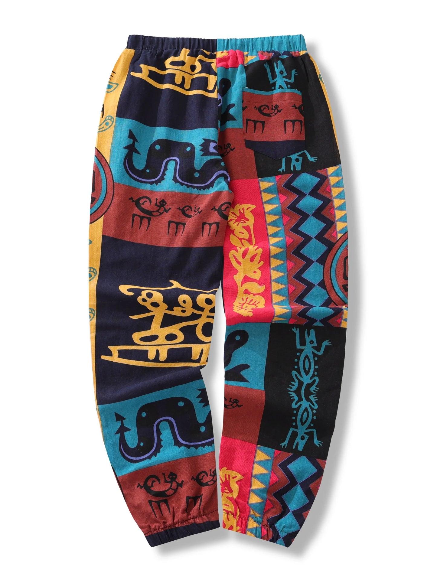 Boho Tribal Harem Pants for Men – Summer Cotton Linen - Harem Pants Men