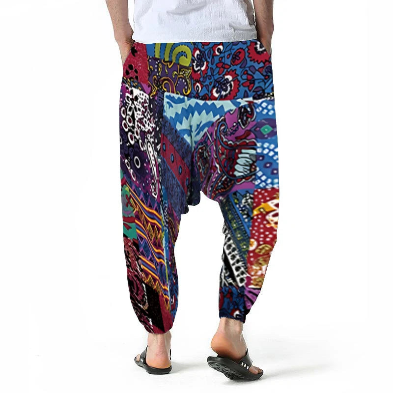 Patchwork Heritage Jogger – Harem Pants Men Style - Harem Pants Men