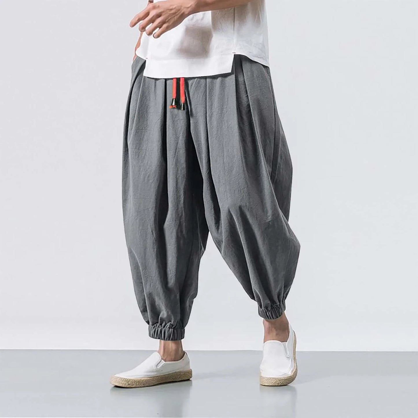 Harajuku Oversized Harem Pants for Men – Japanese Streetwear Style - Harem Pants Men