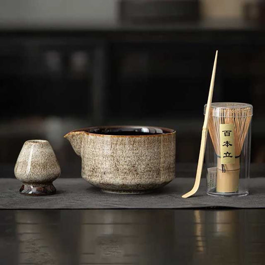 Beige Matcha Tea Tools - Harem Pants Men