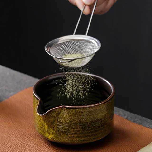 Beige Matcha Tea Tools - Harem Pants Men