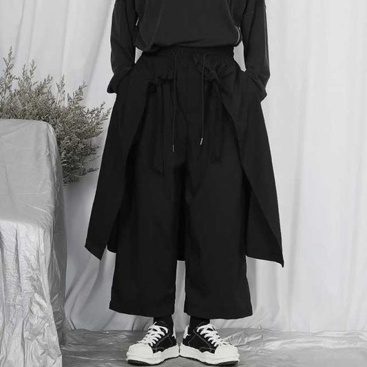Black Hakama Pants - Harem Pants Men