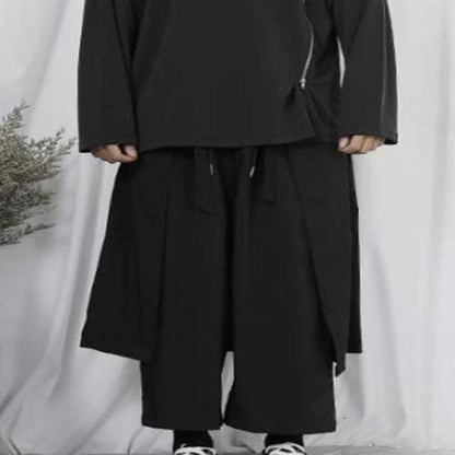 Black Hakama Pants - Harem Pants Men