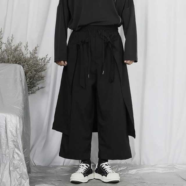 Black Hakama Pants - Harem Pants Men