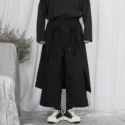Black Hakama Pants - Harem Pants Men