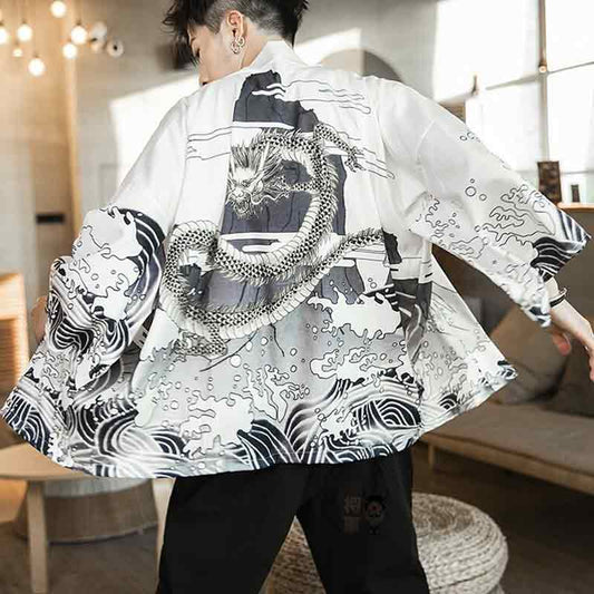 Dragon Kimono jacket - Harem Pants Men