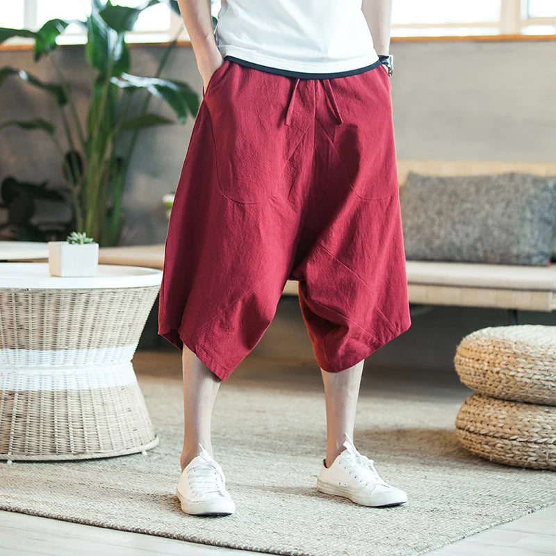Harajuku Cotton Summer Harem Pants - Harem Pants Men