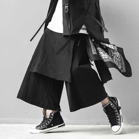 Hakama Style Pants - Harem Pants Men
