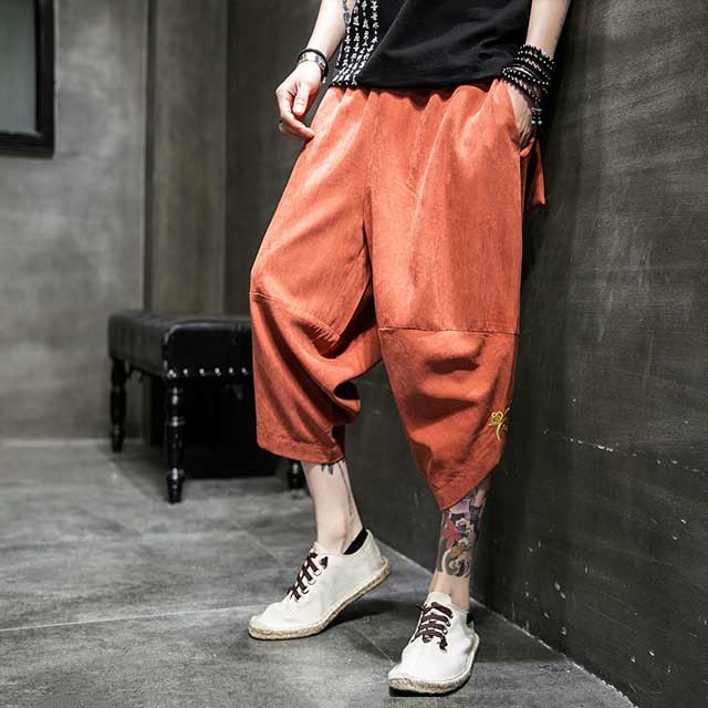 Japanese Hakama Pants - Harem Pants Men