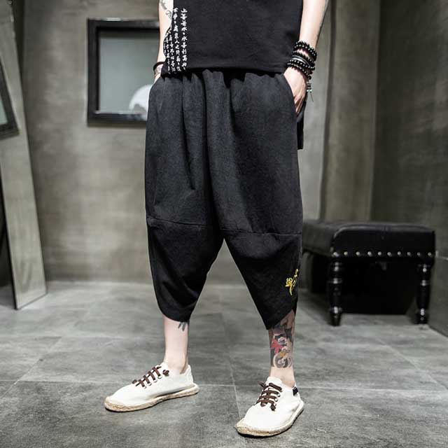 Japanese Hakama Pants - Harem Pants Men