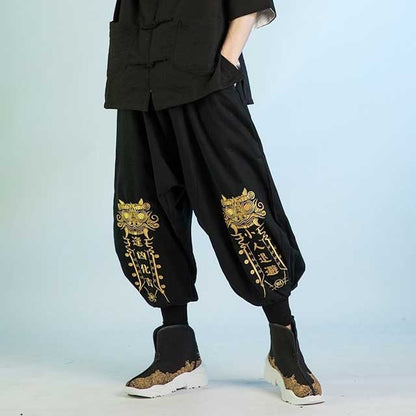 Japanese Hakama Pants - Harem Pants Men