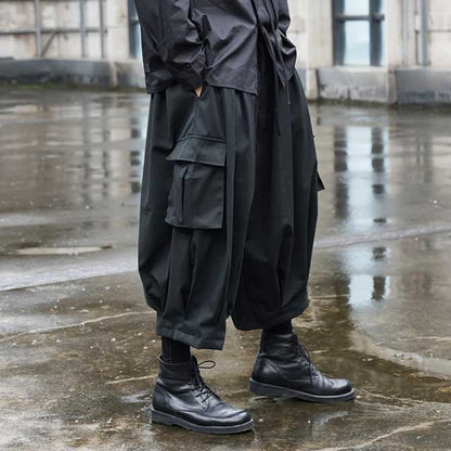 Japanese Streetwear Hakama Pants - Harem Pants Men