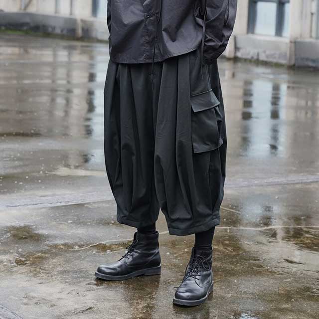 Japanese Streetwear Hakama Pants - Harem Pants Men