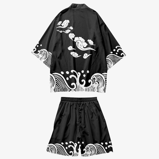 Mens Kimono Shirt - Harem Pants Men