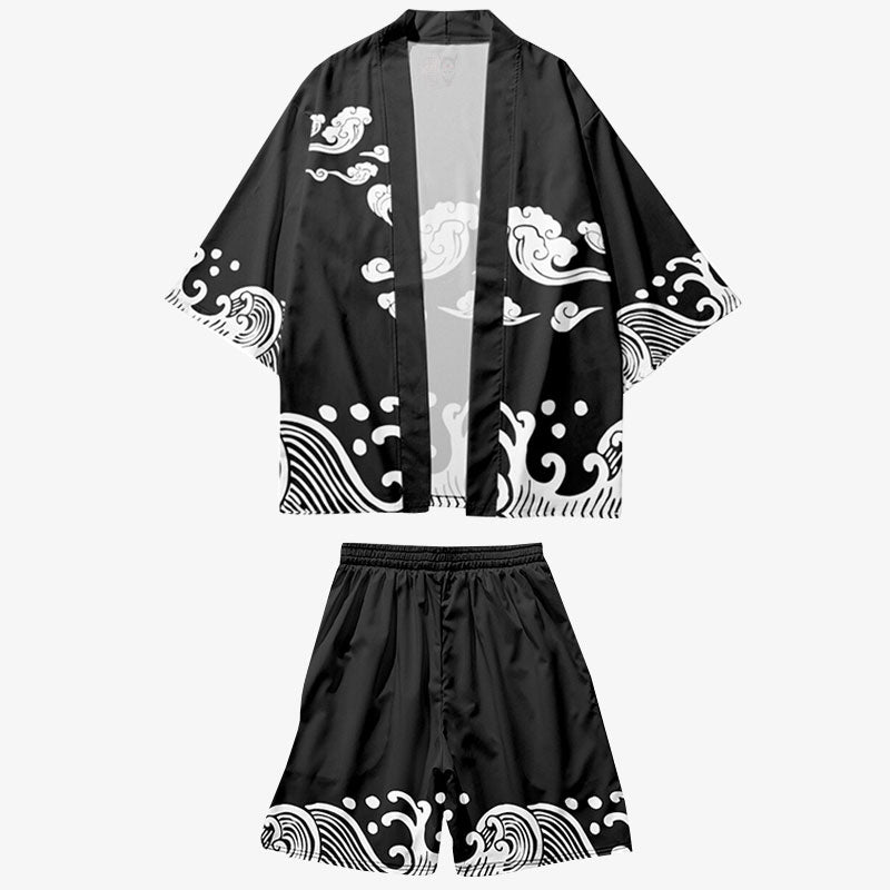 Mens Kimono Shirt - Harem Pants Men