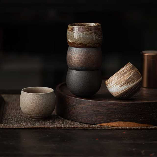 Rustic Japanese Tea Cups - Harem Pants Men