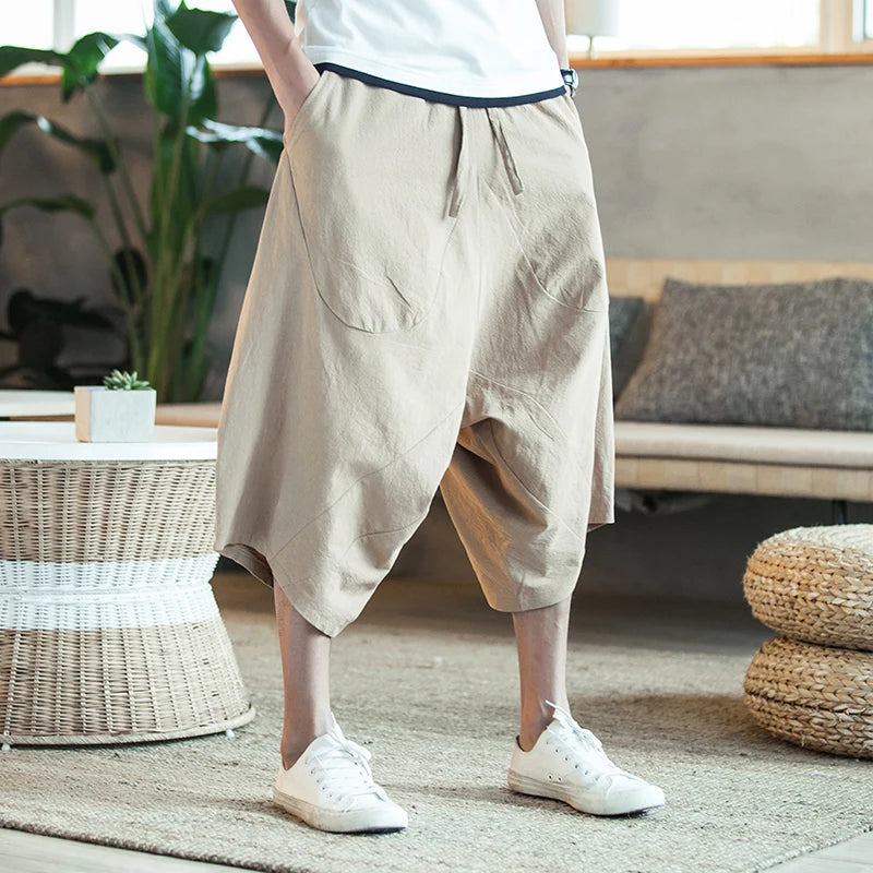 Harajuku Cotton Summer Harem Pants - Harem Pants Men