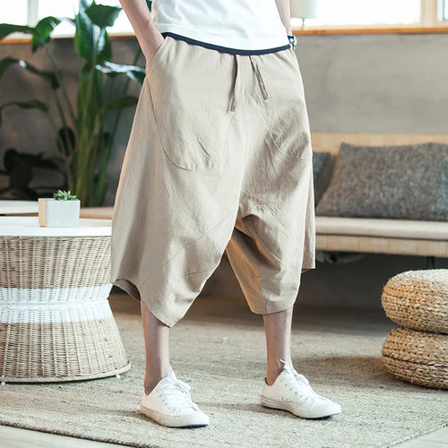 Harajuku Cotton Summer Harem Pants - Harem Pants Men