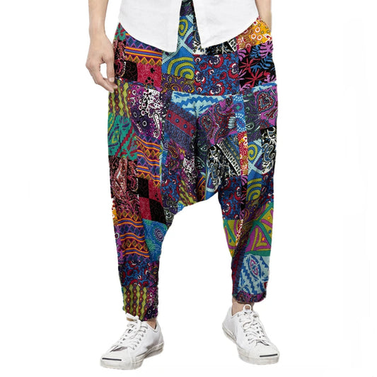 Patchwork Heritage Jogger – Harem Pants Men Style