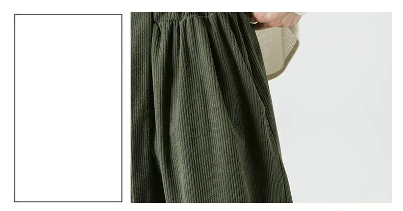 Corduroy Harem Pants for Men – Oversized Streetwear Trousers