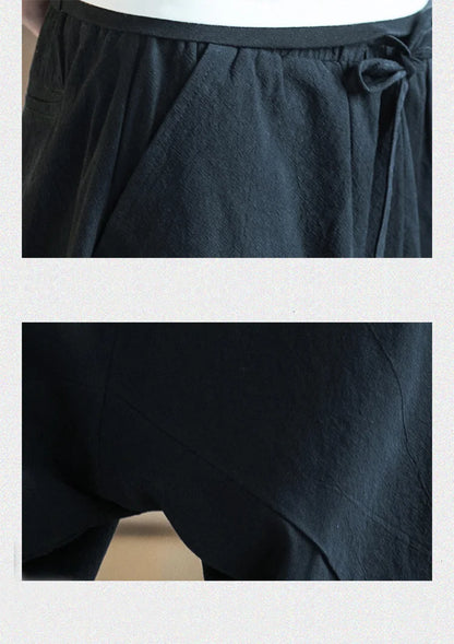 Harajuku Cotton Summer Harem Pants - Harem Pants Men
