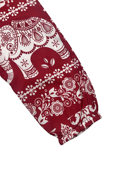 Elephant Pattern Festival Harem Pants for Men