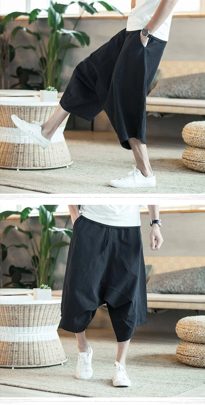 Harajuku Cotton Summer Harem Pants - Harem Pants Men